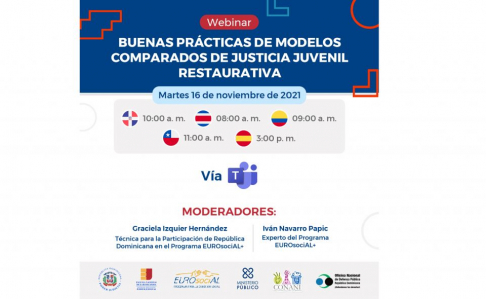 Invitan a “Buenas Prácticas de Modelos comparados de Justicia Juvenil Restaurativa”