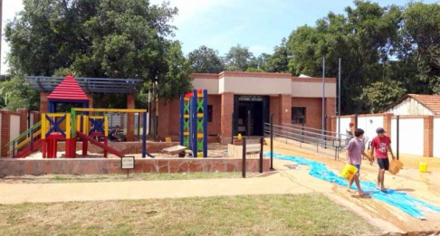 Fachada del Juzgado de Paz de Coronel Bogado, Itapúa.