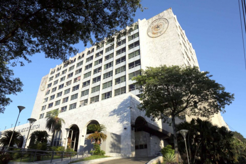 Fachada del Palacio de Justicia de Asunción.