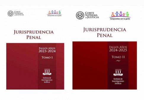 Disponibles en formato físico los tomos I y II de la obra “Jurisprudencia Penal”.