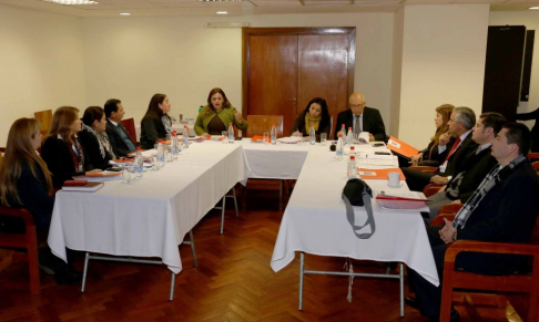 Representantes de las dependencias del Poder Judicial y del Consejo de la Magistratura, involucradas en los preparativos de la XVIII Cumbre Judicial Iberoamericana, se reunieron en la Sala de Conferencias Nº 1.