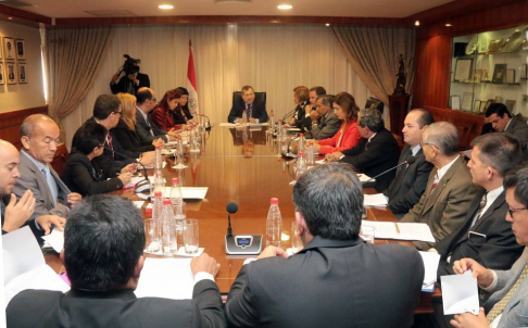 Ministros de la CSJ se reunieron esta mañana con gremios de abogados, tanto de la capital como del interior del país.