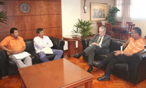 Durante la reunión mantenida entre el Presidente de la Corte Suprema de Justicia doctor Victor Nuñez y los dirigentes del MCNOC 