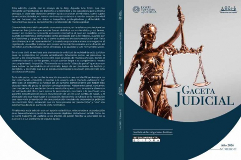 Disponible la segunda edición de la Gaceta Judicial
