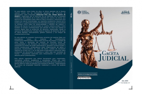 El ministro de la Corte Suprema, doctor Eugenio Jiménez Rolón, presentó la cuarta edición de la Gaceta Judicial.