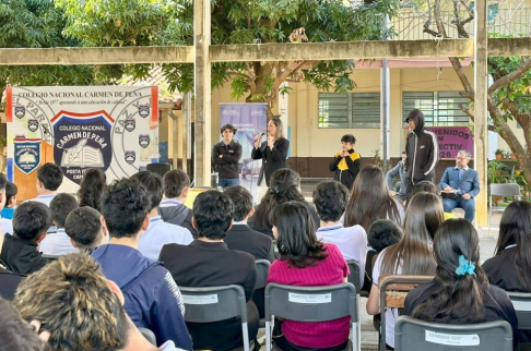 Estudiantes del Colegio Nacional Carmen de Peña participaron del módulo “El juez que yo quiero”, desarrollado por el Departamento de Educación en Justicia de la CSJ.