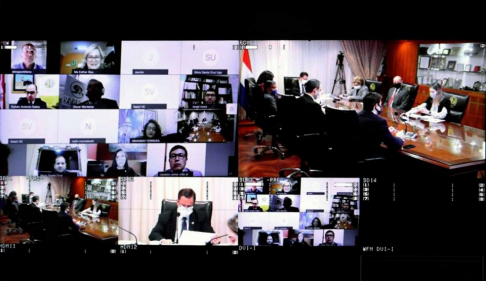 Los ministros de la Corte Suprema de Justicia y representantes de gremios de abogados de todo el país realizarán la octava reunión virtual el próximo viernes 29 de enero a partir de las 09:00