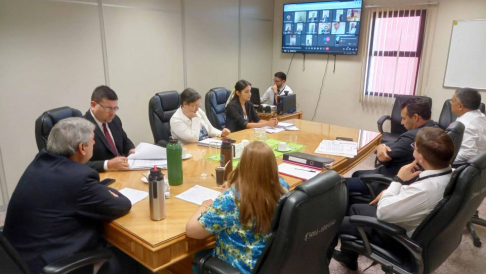 Se realizó una mesa de trabajo entre autoridades y jueces de Cordillera.