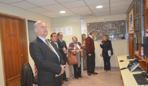 El presidente de la Corte Suprema de Justicia, doctor Luis María Benítez Riera, y la ministra Alicia Pucheta visitaron el nuevo Palacio de Justicia de Caazapá.