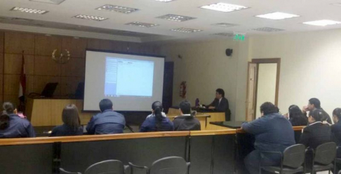 Funcionarios de los juzgados de Primera Instancia de la Circunscripción Judicial de San Pedro fueron capacitados en el uso del Sistema de Gestión Jurisdiccional (Judisoft).