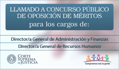 Llamado a Concurso Público de Oposición de Méritos para los cargos de: