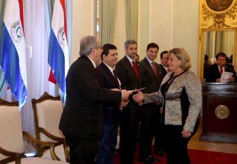El titular de la CSJ, Raúl Torres Kirmser, participó de la referida ceremonia.