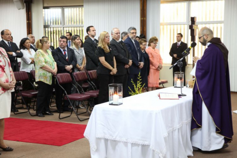 Altas autoridades judiciales y gubernamentales participaron de la celebración eucarística realizada en la fecha.