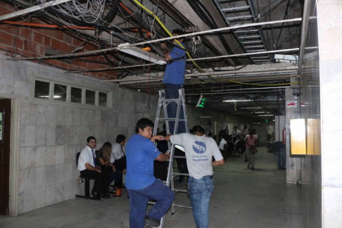Las refacciones se están llevando a cabo en el Primer Piso del Palacio de Justicia de Asunción