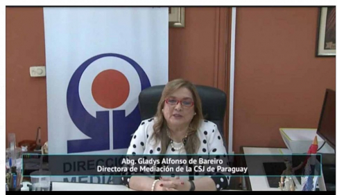 La directora de Mediación, Gladys Alfonso, habló sobre los desafíos en tiempo de crisis.