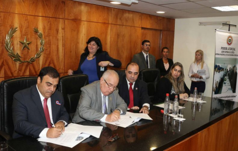 Firma del Memorándum de Entendimiento contra trata de personas, que involucra al Sistema Nacional de Facilitadores Judiciales y al Ministerio Público.