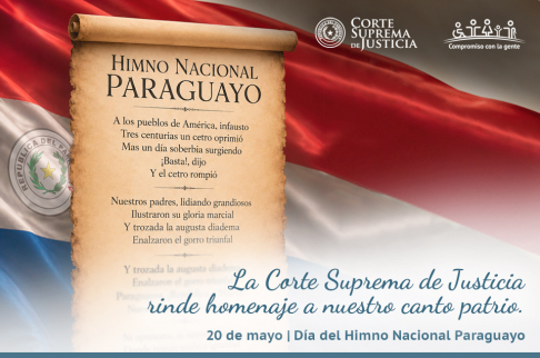Presidente de la CSJ, doctor Martínez Simón, destacó el valor histórico y simbólico del Himno Nacional Paraguayo