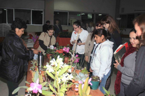 La feria se realiza en la plazoleta del Palacio de Justicia de Asunción.