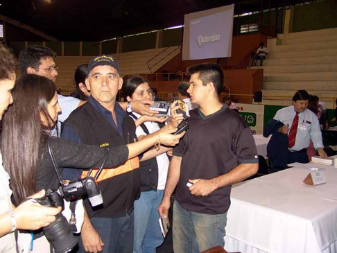 Daniel Areco, guardia acusado de cerrar las puertas.