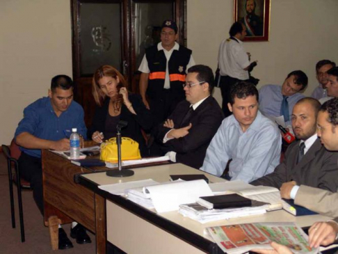 Momento del juicio oral y público por el homicidio de Luís Ríos
