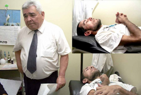 Balbino González Vargas fue asistido en la enfermería del Poder Judicial.