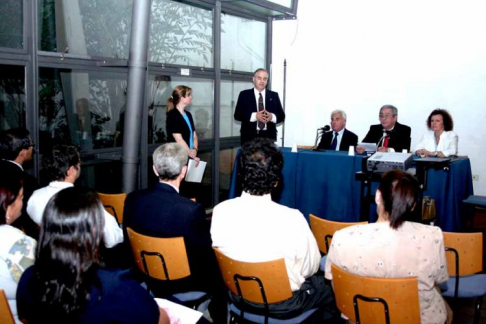 Momento de la clausura del curso taller sobre Gestión y Administración de Archivos. 