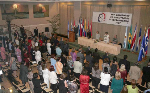 Apertura del VIII Encuentro de Magistradas que se desarrrolla en nuestro país. 