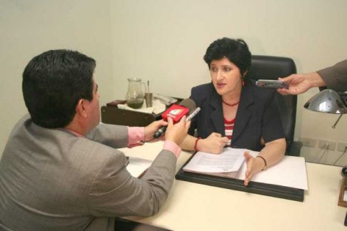 Abogada Gladys Diez Franco, directora del Registro del Automotor.