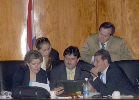 Tribunal de Sentencia del proceso iniciado por el siniestro del supermercado Ycuá Bolaños.