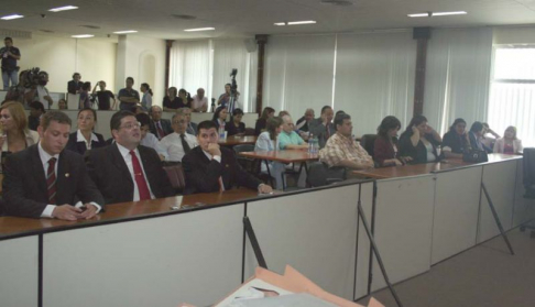 Imágenes durante la lectura de la Sentencia del Ycuá Bolaños