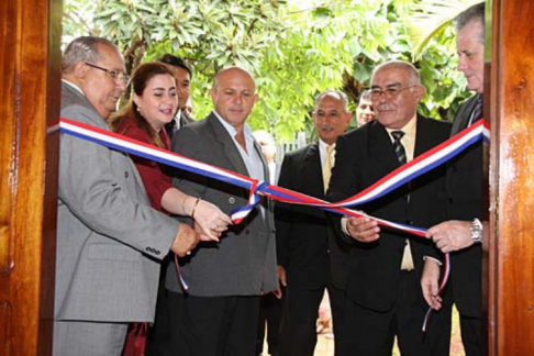 Durante el acto de inauguración