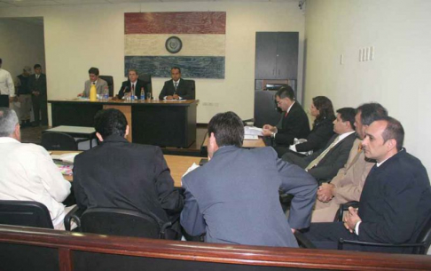 Durante el juicio.