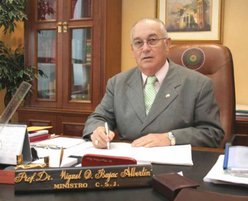 Ministro de la Corte Suprema de Justicia, doctor Miguel Oscar Bajac.