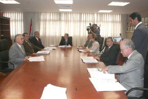 Reunión del pleno de la Corte Suprema de Justicia.