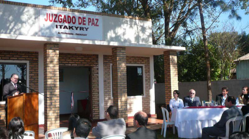 Durante el acto de habilitación.