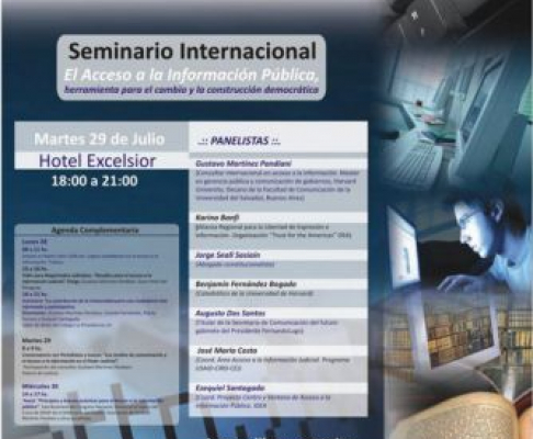 Afiche de la serie de Seminarios que inicia hoy