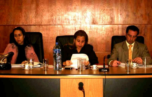 Integrantes del Tribunal de Sentencia.