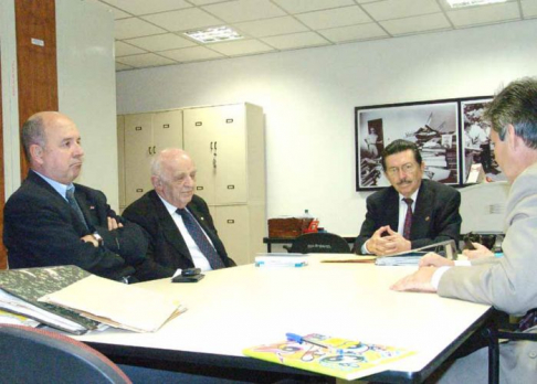 Durante la visita al Museo de la Justicia 