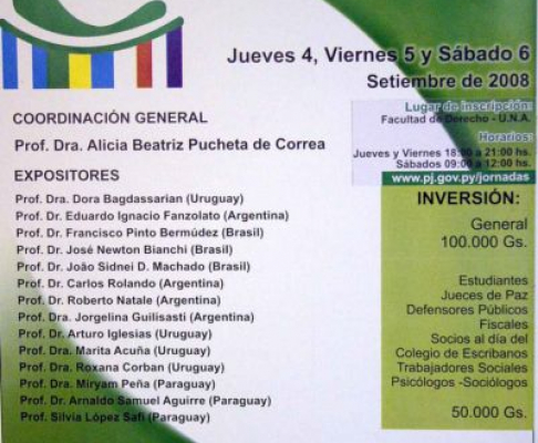 Afiche de la IX Jornada a realizarse del 4 al 6 de setiembre próximo.