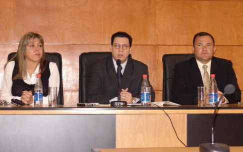Integrantes del Tribunal de Sentencia.