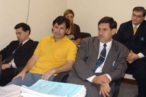 Durante la audiencia.