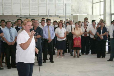 Los funcionarios judiciales analizan permanentemente el avance de la huelga.