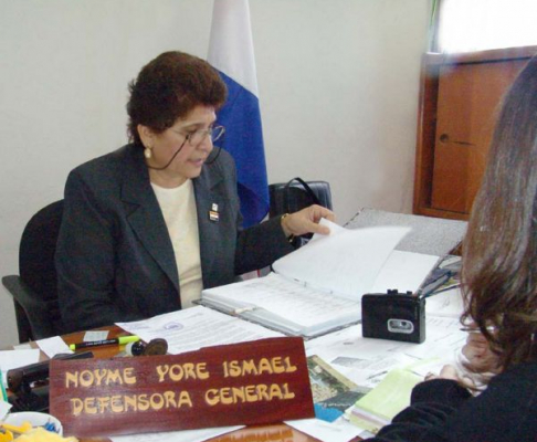 Abogada Noyme Yore, defensora general del Estado.