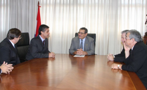 Ministros de la Corte en reunión con miembros del Tribunal Permanente de Revisón del Mercosur