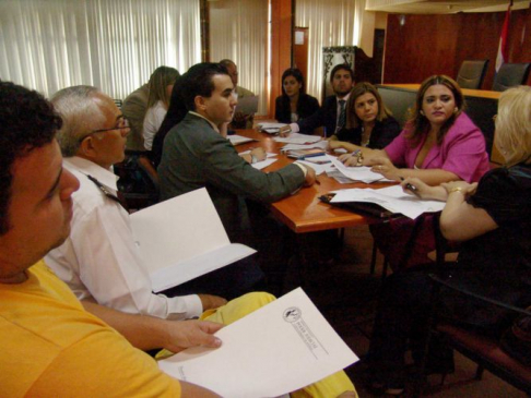 Aspecto de la reunión de coordinación