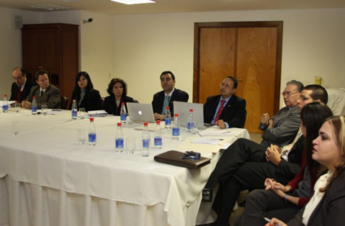 El ministro de la Corte Suprema, doctor José Altamirano participó de la reunión. 