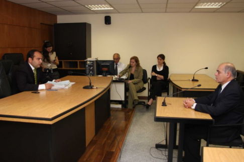 Miguel López Perito durante su declaración ante el juez Andrés Casati.