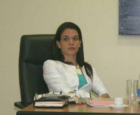 Abogada Leticia De Gásperi, integrante del Tribunal de Sentencia