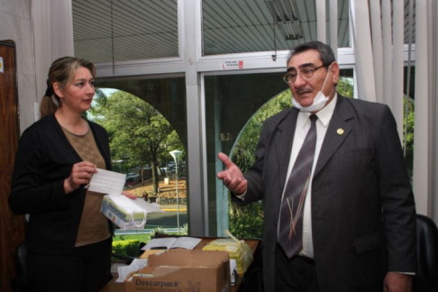 El titular de la Corte dialogó con los periodistas judiciales sobre la delicada situación sanitaria.