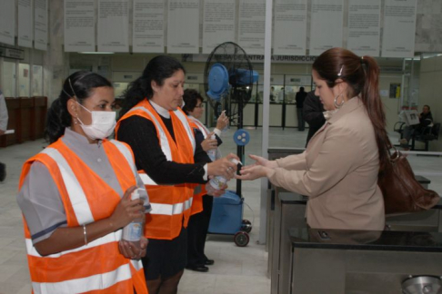 Medidas Sanitarias en el Palacio de Justicia